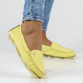 Mocassim de couro Filippo DP2037 / 22 Yl Li amarelo 1