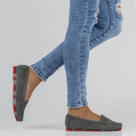 Mocassim de couro cinza Filippo DP2037 / 22 Gr Rd 1