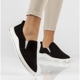 Sapatos de couro Filippo DP3622 / 22 Bk preto 1