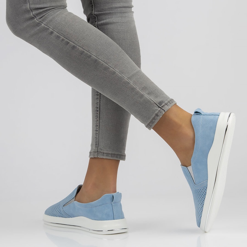 Sapatos de couro Filippo DP3622 / 22 Bl azul 1