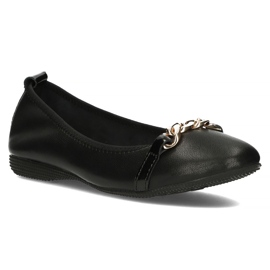 Bailarinas de couro Filippo DP3709 / 22 Bk preto 1