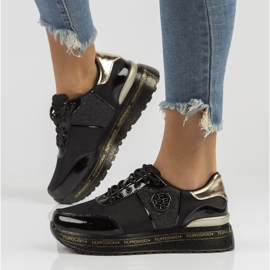 Tênis de couro Filippo DP3688 / 22 Bk preto 1