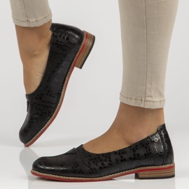 Sapatos de couro Filippo DP3545 / 22 Bk preto 1