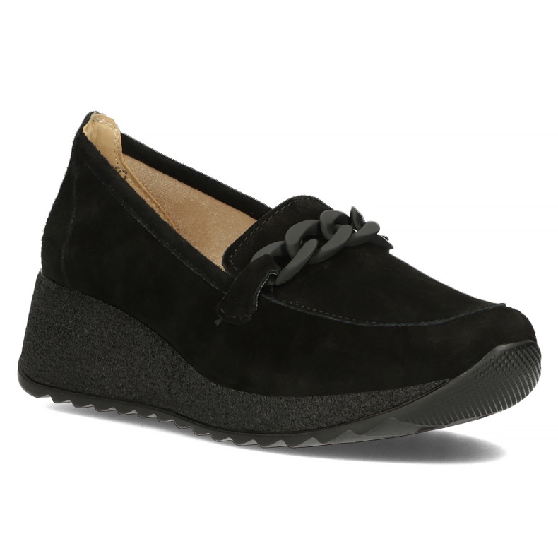 Sapatos de couro Filippo DP3632 / 22 Bk preto 1