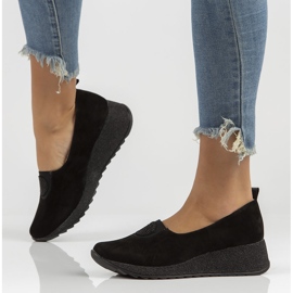 Sapatos de couro Filippo DP3646 / 22 Bk preto 1