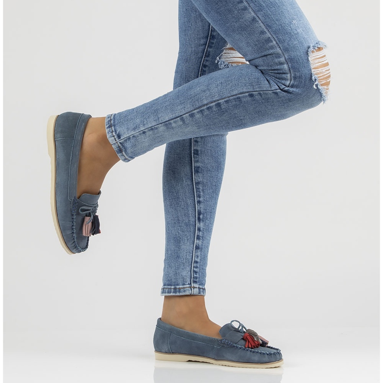 Mocassim de couro Filippo DP3512 / 22 Nv azul marinho azul-marinho 2