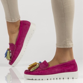 Sapatos de couro Filippo DP3535 / 22 Fh rosa 1