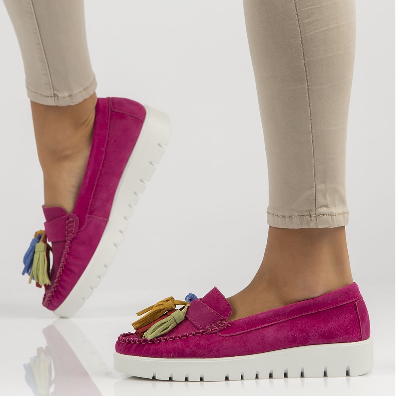 Sapatos de couro Filippo DP3535 / 22 Fh rosa 1