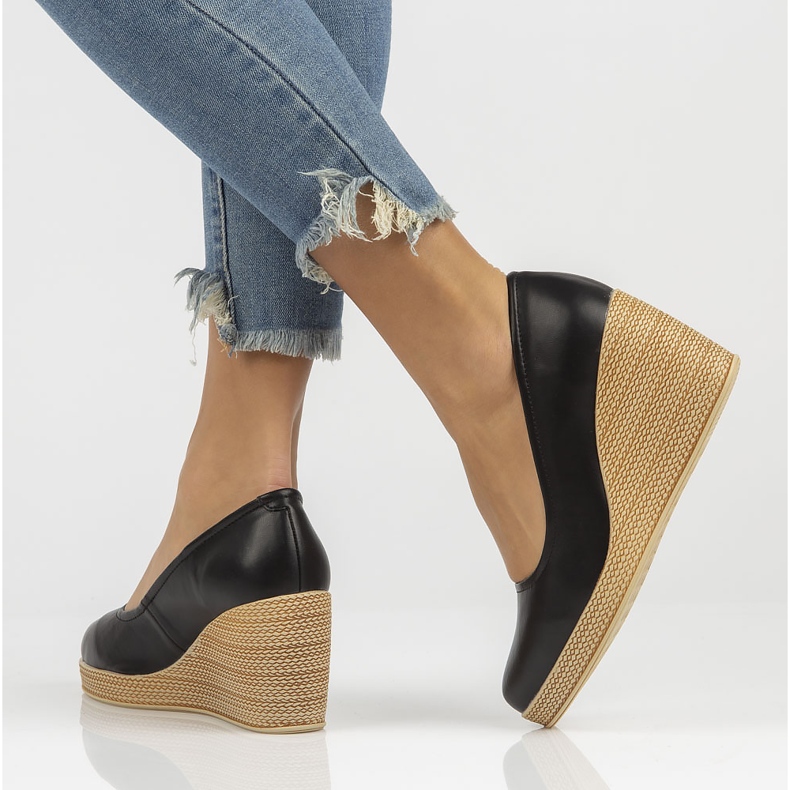 Sapatos de couro Filippo DP3521 / 22 Bk preto 1