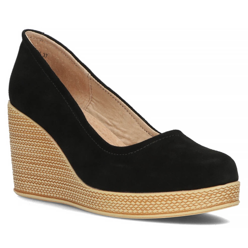 Sapatos de couro Filippo DP3521 / 22 Bk Su preto 1