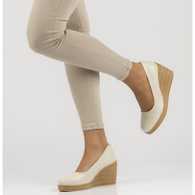 Sapatos de couro Filippo DP3521 / 22 Bege 1