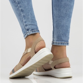 Sandálias de couro Filippo DS3500 / 22 Bege 1