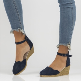 Sandálias de couro Filippo DS1394 / 22 Nv azul marinho azul-marinho 2