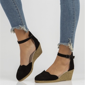 Sandálias de couro Filippo DS1394 / 22 Bk Preto 1