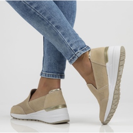 Sapatos de couro Filippo DP3537 / 22 Bege 2