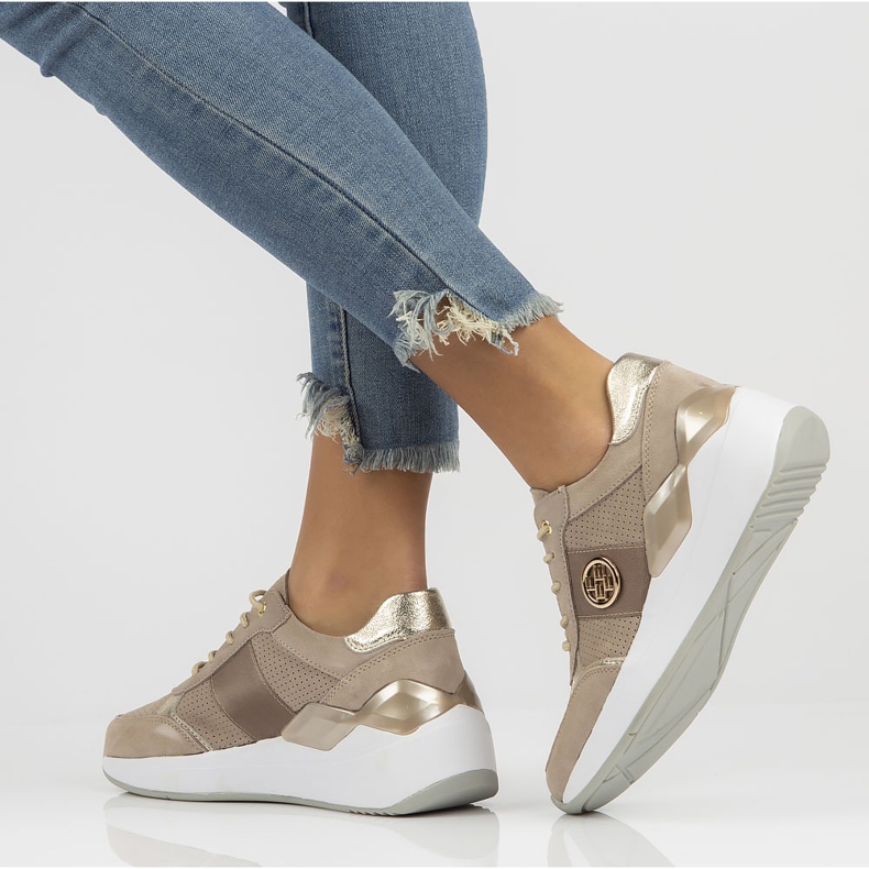 Tênis de couro Filippo DP3553 / 22 Bege 2