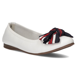 Bailarinas de couro Filippo DP3634 / 22 Wh branco 1