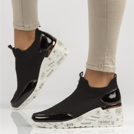 Sapatos de couro Filippo DP3551 / 22 Bk preto 1