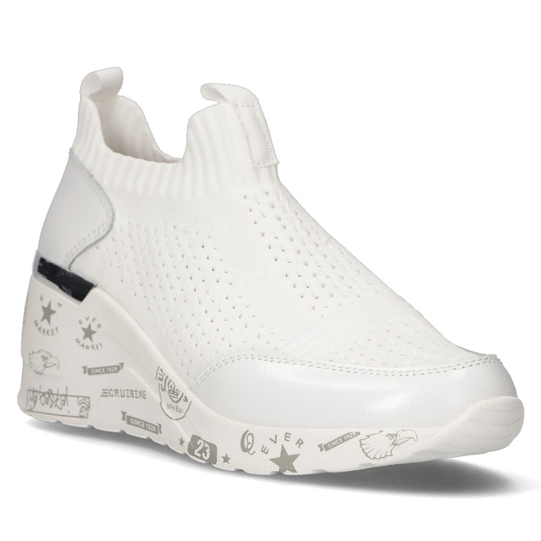 Sapatos de couro Filippo DP3551 / 22 Wh branco 1