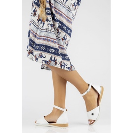 Sandálias de couro Filippo DS3900 / 22 Wh branco 2