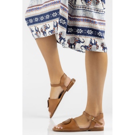 Sandálias de couro Filippo DS3900 / 22 Br marrom 2