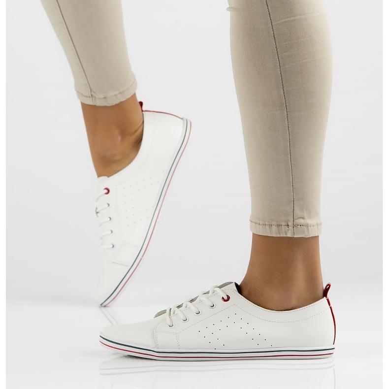 Sapatos de couro Filippo DP073 / 22 Wh branco 1