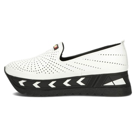 Sapatos de couro Filippo DP3906 / 22 Wh branco 2