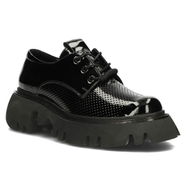 Sapatos de couro Filippo DP3909 / 22 Bk preto 1