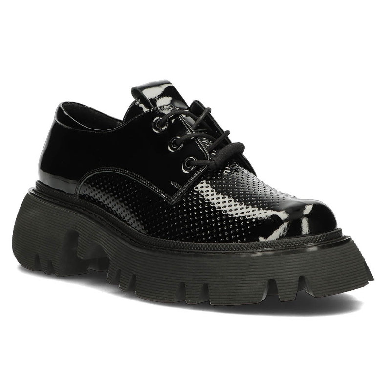 Sapatos de couro Filippo DP3909 / 22 Bk preto 1