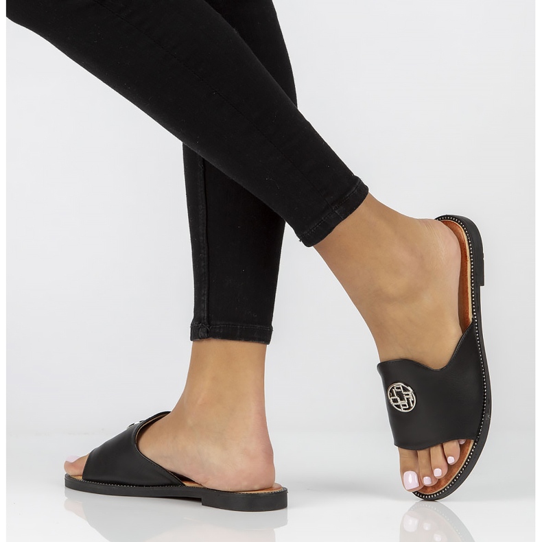 Chinelos pretos Filippo DK3668 / 22 Bk 1