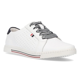 Sapatos de couro Filippo DP2154 / 22 Wh branco 1