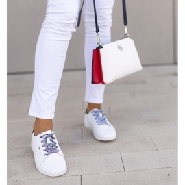 Sapatos de couro Filippo DP2154 / 22 Wh branco 2