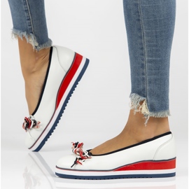 Bailarinas de couro Filippo DP2159 / 22 Wh branco 1