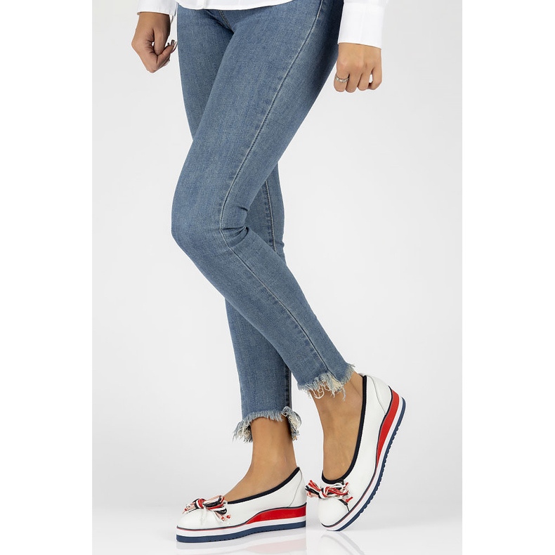 Bailarinas de couro Filippo DP2159 / 22 Wh branco 2