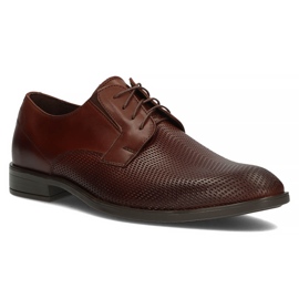 Sapatos de couro Filippo F56-73-52 marrom 1