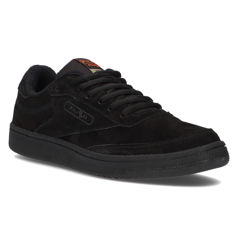 Sapatos de couro Filippo MSP2123 / 22 Bk preto 1