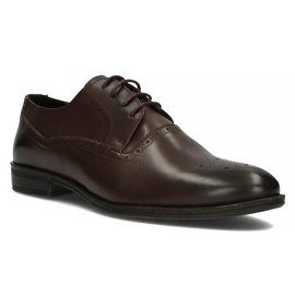 Sapatos de couro Filippo 3615 marrom Coffe 1