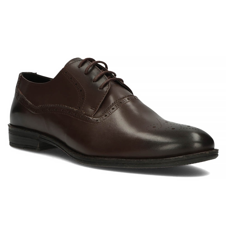 Sapatos de couro Filippo 3615 marrom Coffe 1