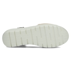 Sandálias de couro Filippo DS3501 / 22 Go Bk dourado preto 1