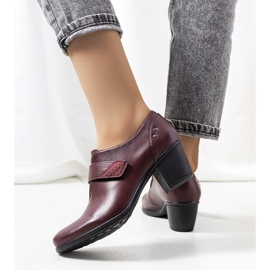 Brogues marrons no post Belia vermelho multicolorido 1