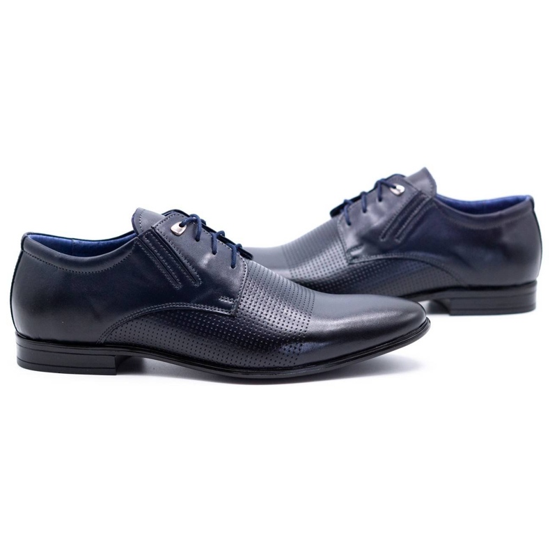Olivier Sapatos formais masculinos 482 azul marinho 4