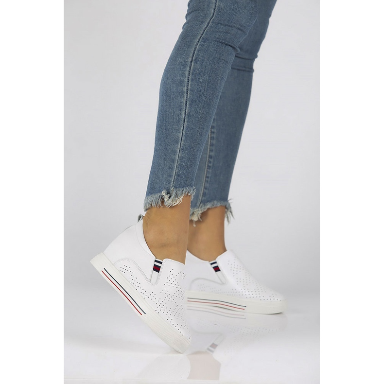 Sapatos de couro Filippo DP1356 / 22 Wh branco 1