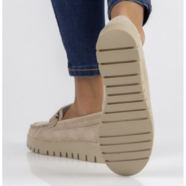 Mocassim de couro Filippo DP3334 / 22 Bege 2