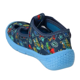 Chinelos infantis Befado com velcro 533P021 azul 2 Chinelos infantis Befado com velcro 533P021 azul 2