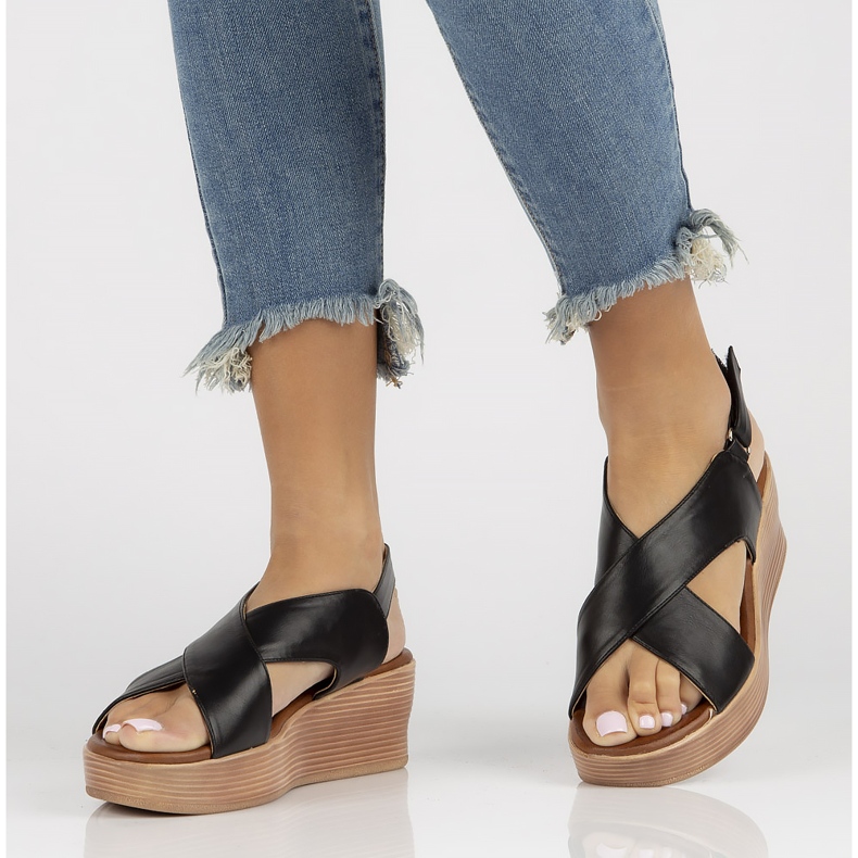 Sandálias pretas Filippo DS3609 / 22 Bk preto 1