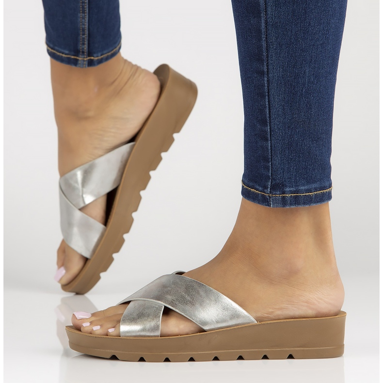 Chinelos de prata Filippo DK3611 / 22 Si 1