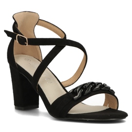 Sandálias pretas Filippo DS3665 / 22 Bk preto 1