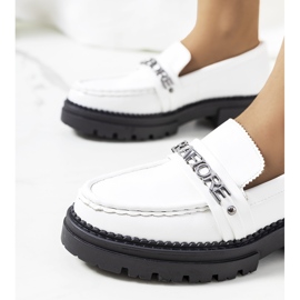 Mocassins brancos com sola alta Louelle 1
