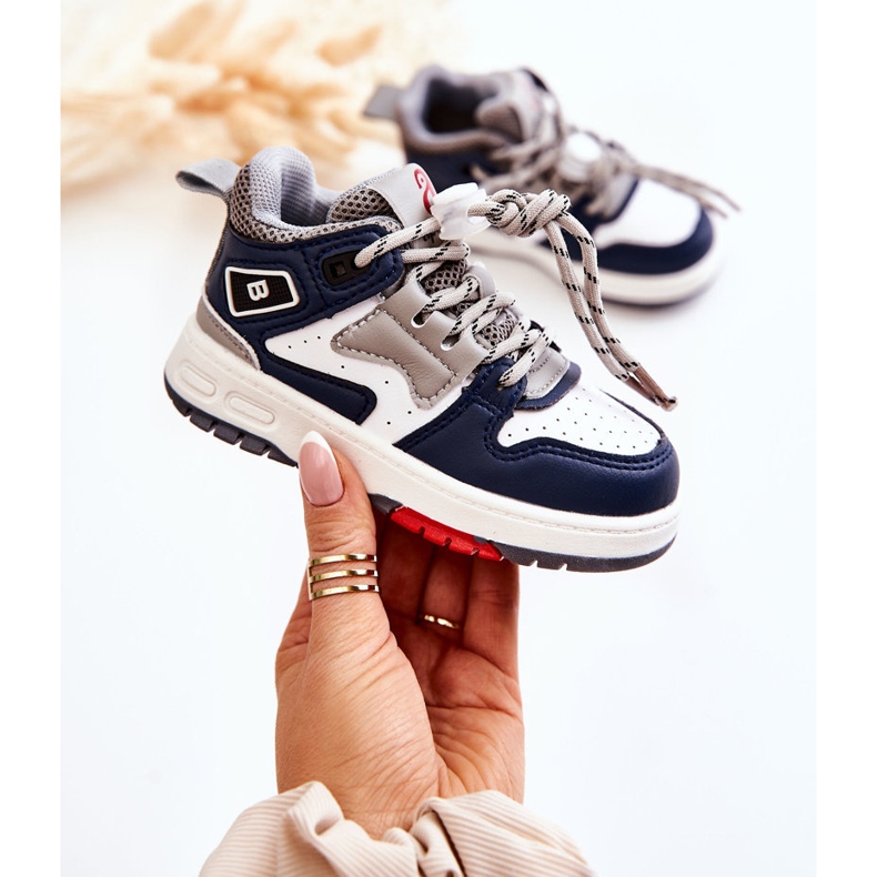 Tênis esportivo infantil azul marinho Bruce 1