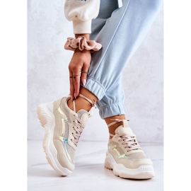 PG1 Tênis feminino Callisto Shiny bege 2